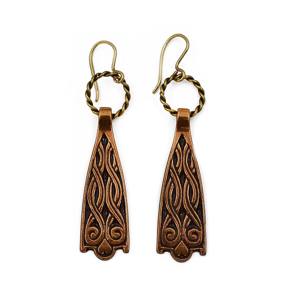 Kalevala Koru Kaukolan kekomäen korvakorut, pronssi #0