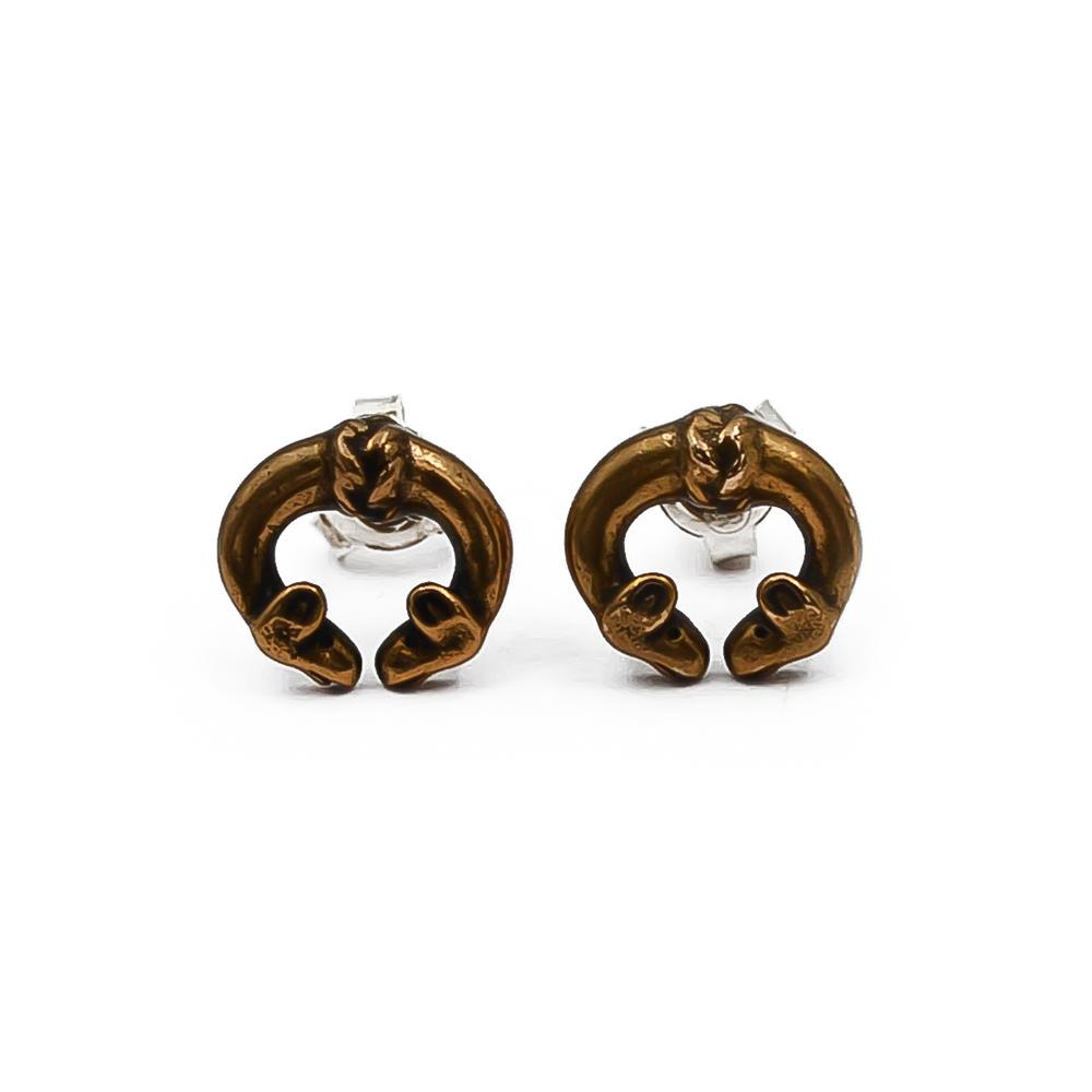 Kalevala Koru Hirvenpää korvakorut pronssi #0