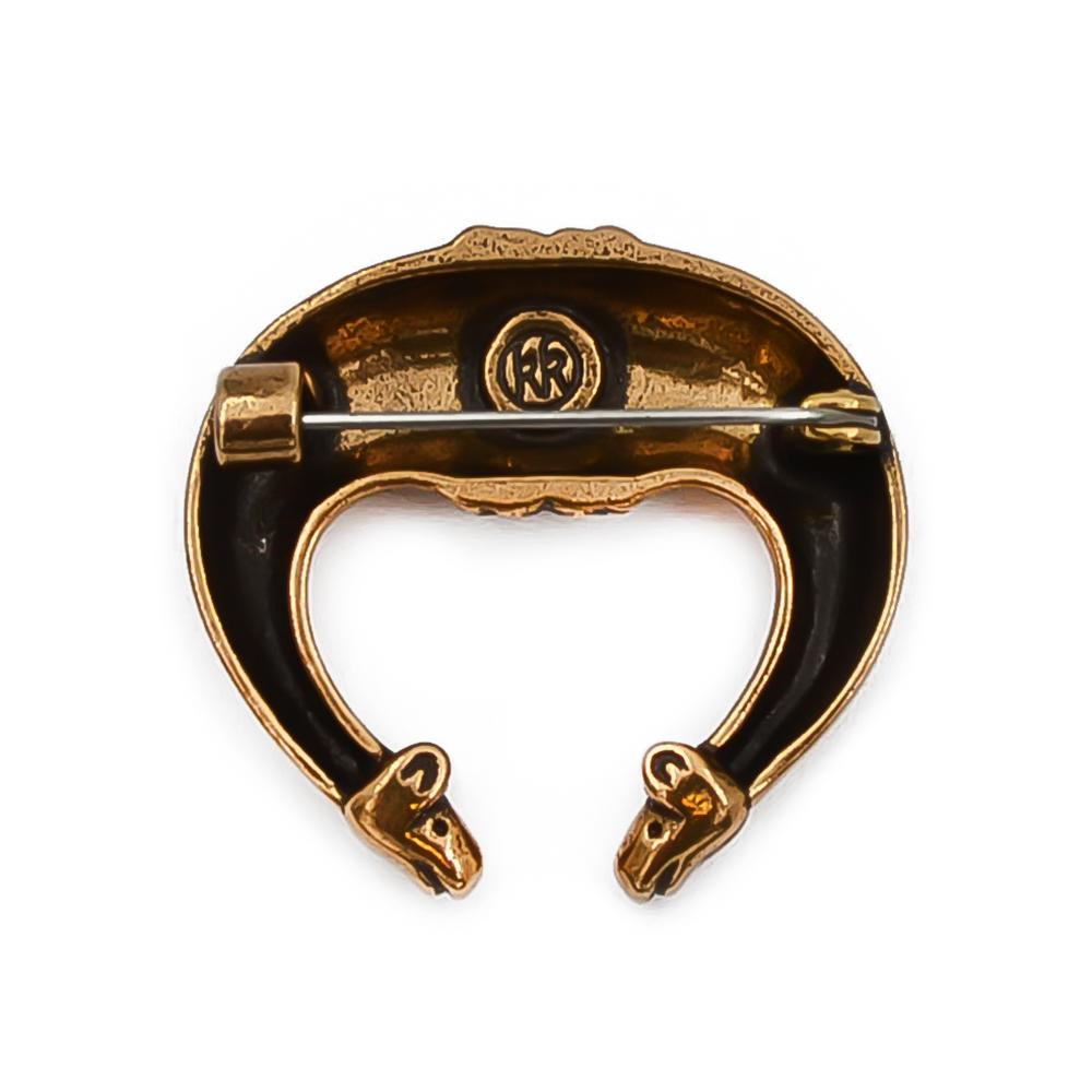 Kalevala Koru Hirvenpää rintakoru pronssi #1