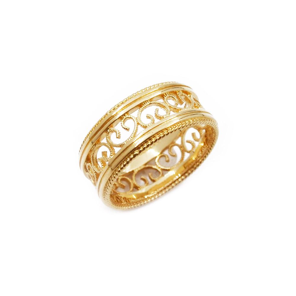 18k Kalevala Filigraanisormus 17mm #0