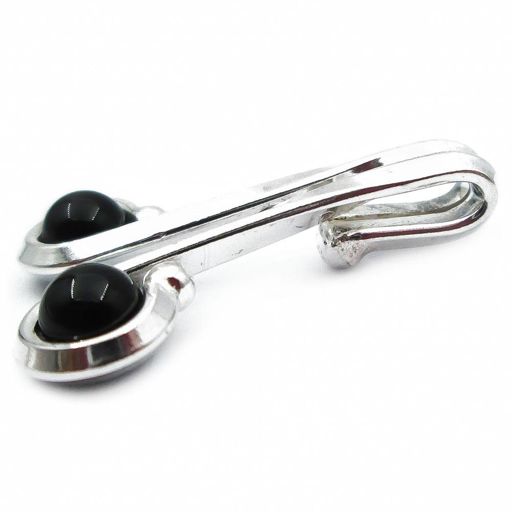 Hopeinen kultakeskus onyx riipus #1