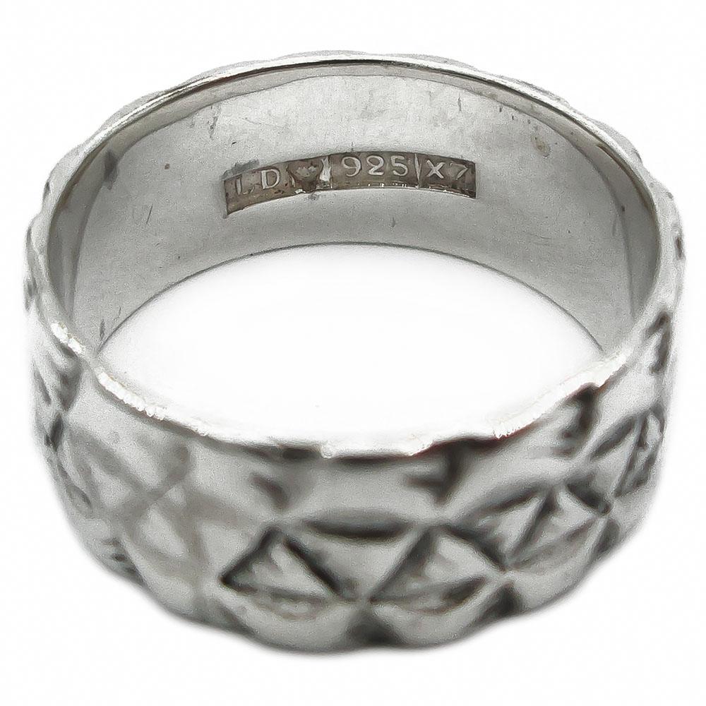 Hopeinen sormus kuviointi 17,75mm v.-75 #2