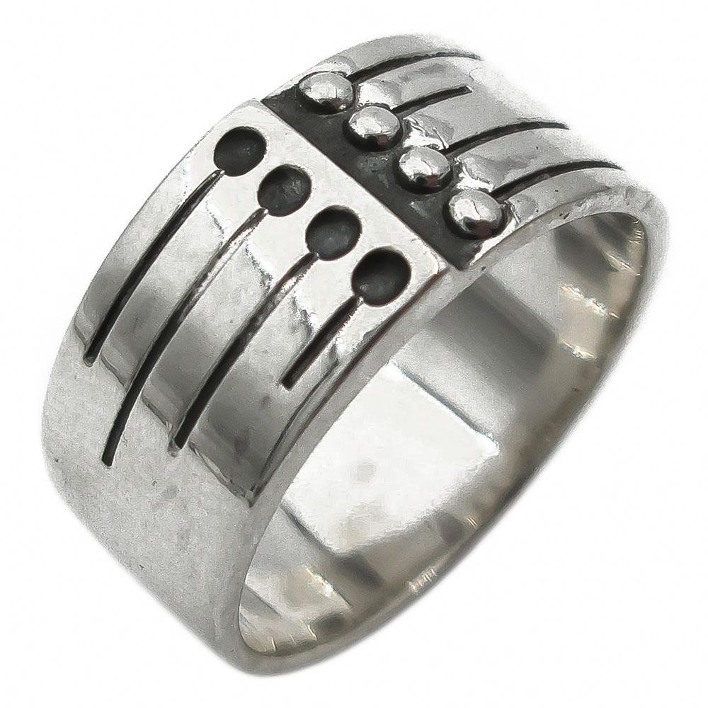 hopeinen sormus 17,25mm v.-68 #0