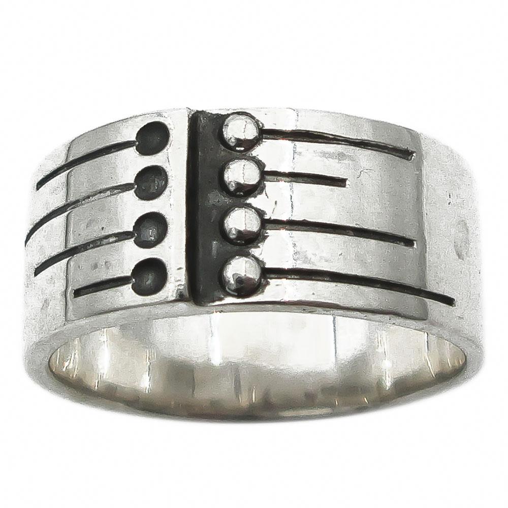 hopeinen sormus 17,25mm v.-68 #1