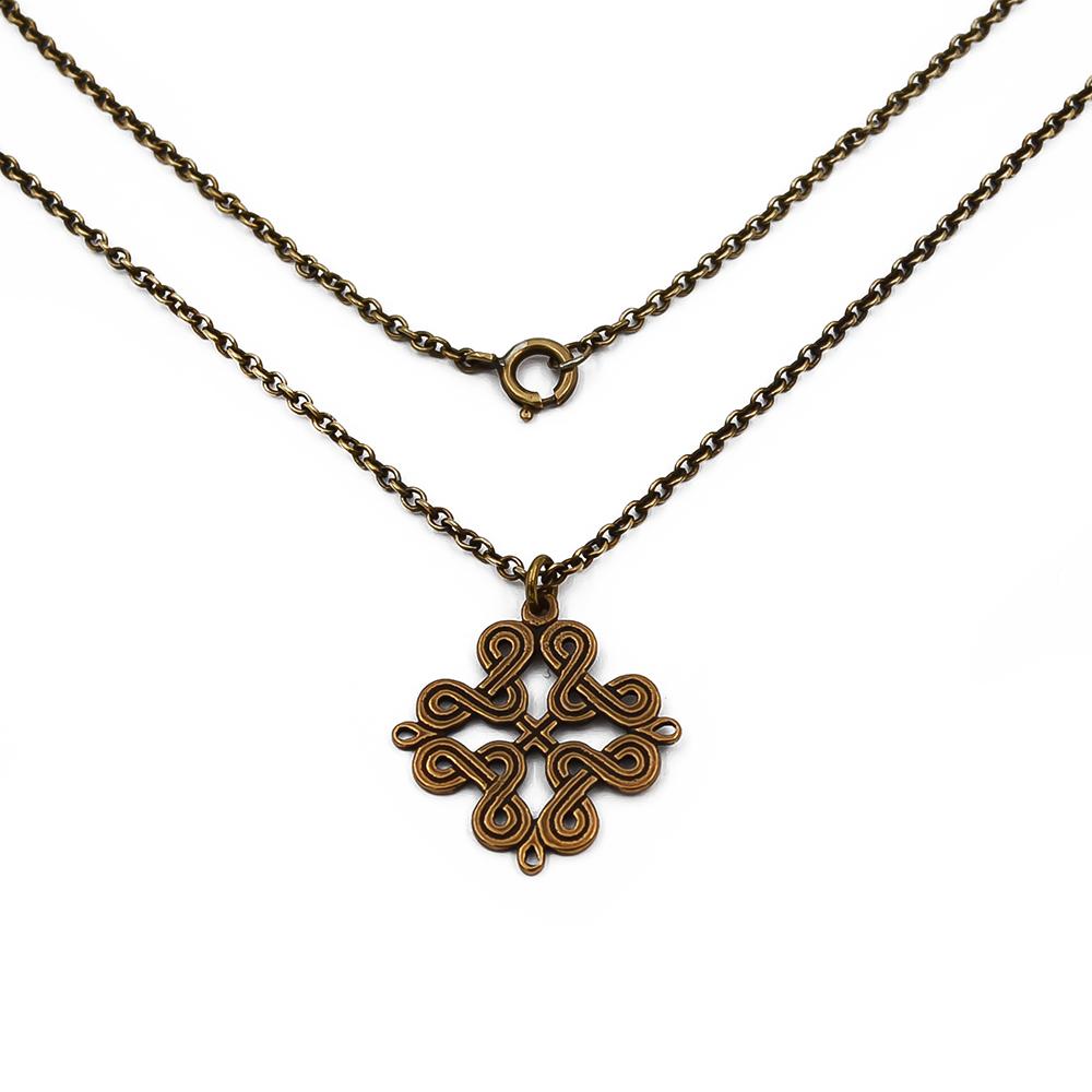 Kalevala Koru Karjalainen nauhapunos kaulakoru 60cm, pronssi #0