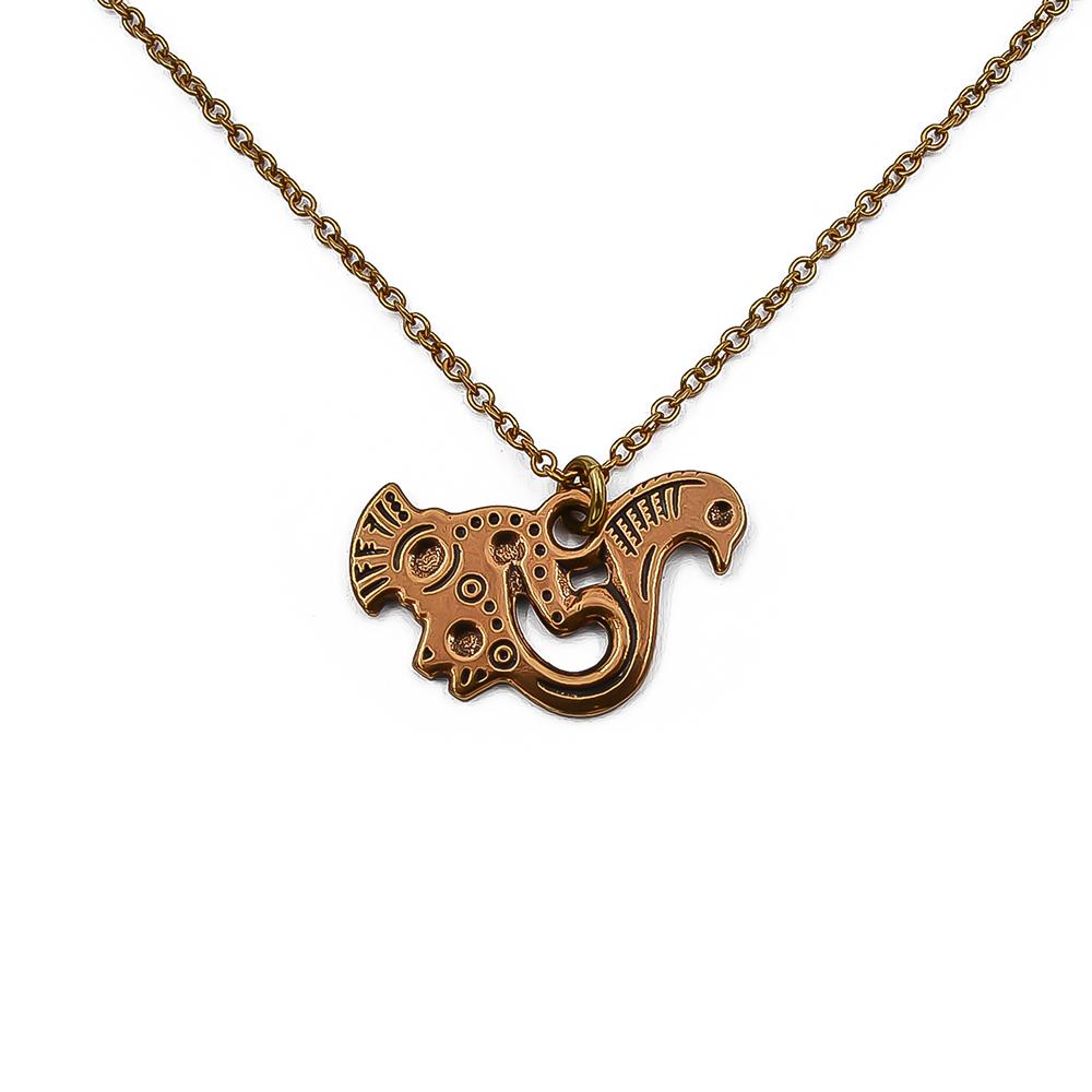 Kalevala korun Tampereen lintu kaulakoru 60cm, pronssi #0