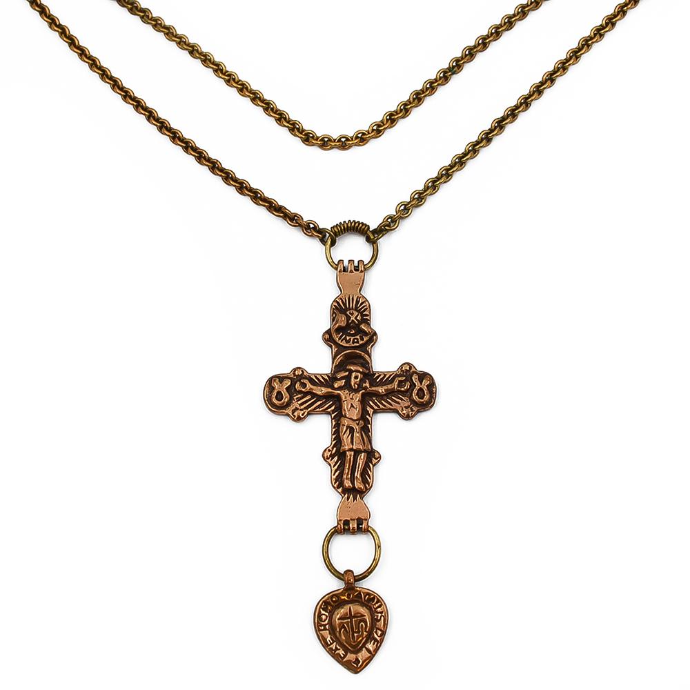 Kalevala Koru Räisälän Krusifiksi riipus 80cm, pronssi #2