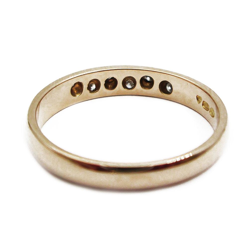 18K kultainen timanttisormus 19mm 0,06ct #2