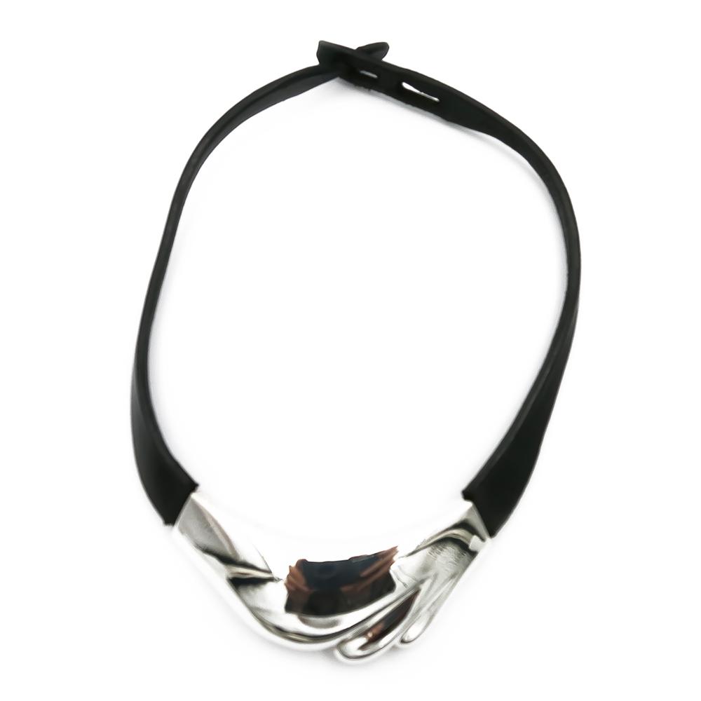 Lapponia Collection Fertility kaulakoru hopea/nahka v.-85 #0