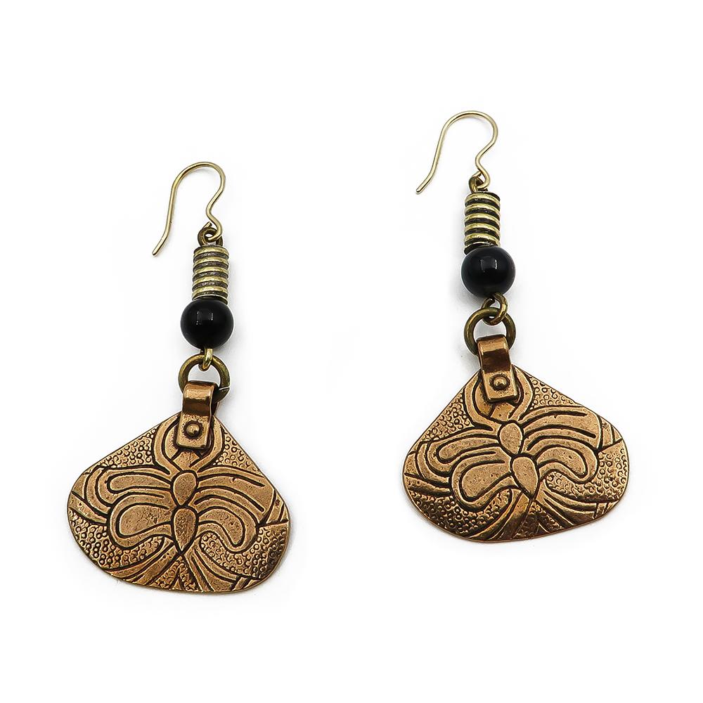 Kalevala koru linnaniemen korvakorut, pronssi #0