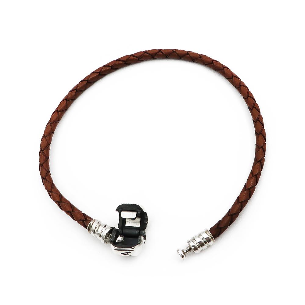 Pandora Moments ruskea nahkarannekoru 19cm #2