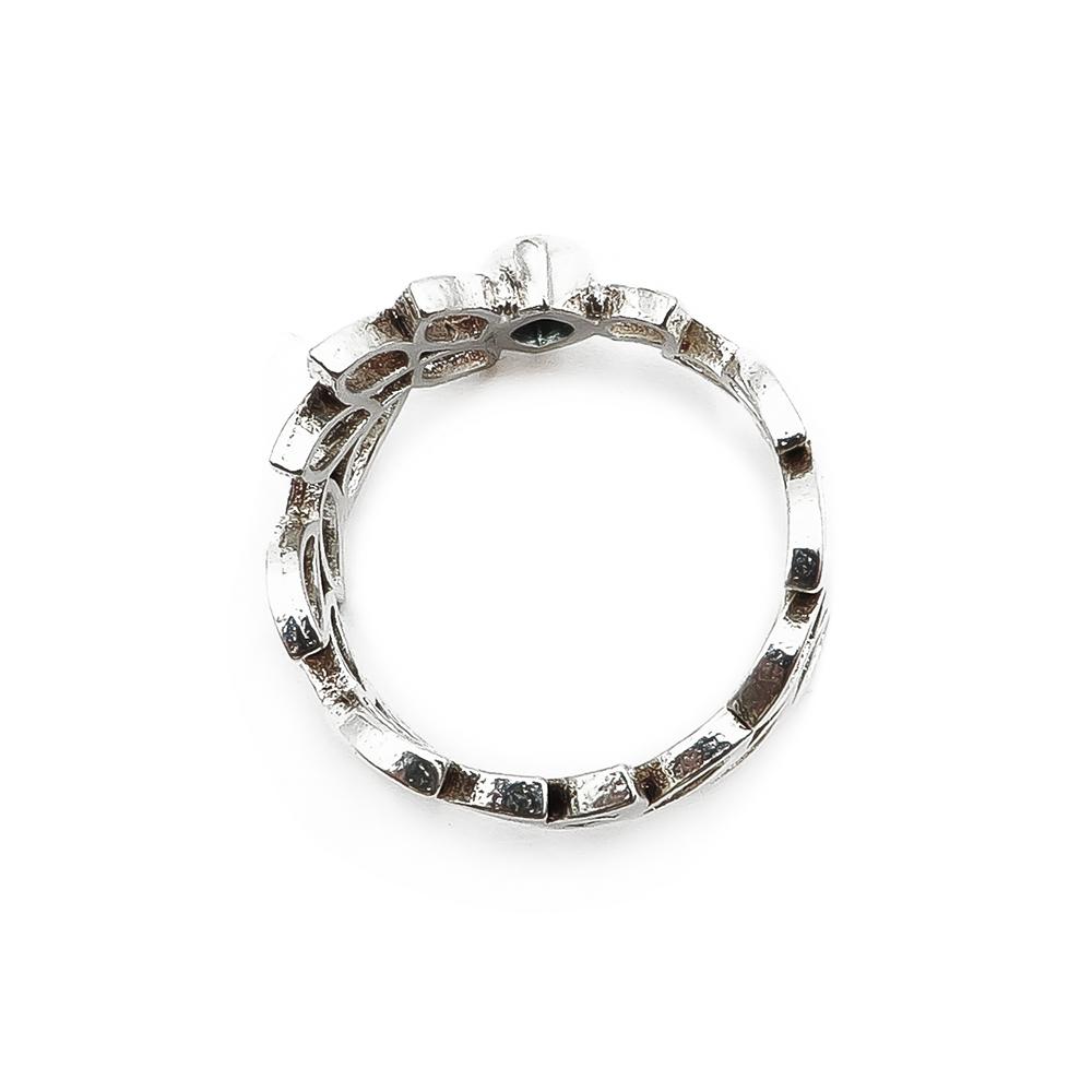 Kaunis Koru Blue hopeasormus sinisellä kivellä 19,25 #3