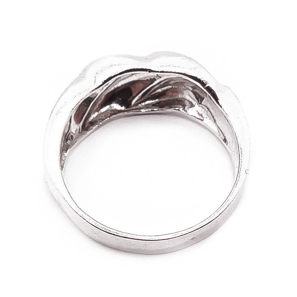 Hopeinen sormus 19mm #2