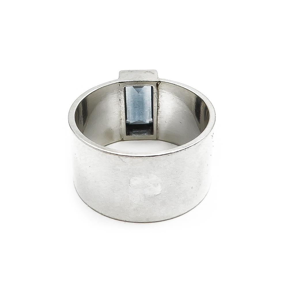 Kalevala koru sormus vaaleansinisellä kivellä 18,5mm #2