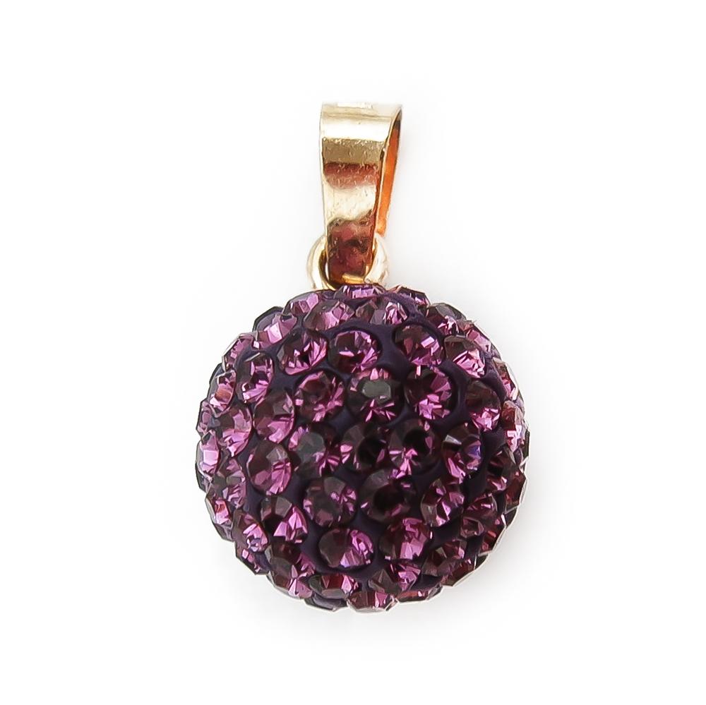 Lilakivellinen kristalliriipus #0