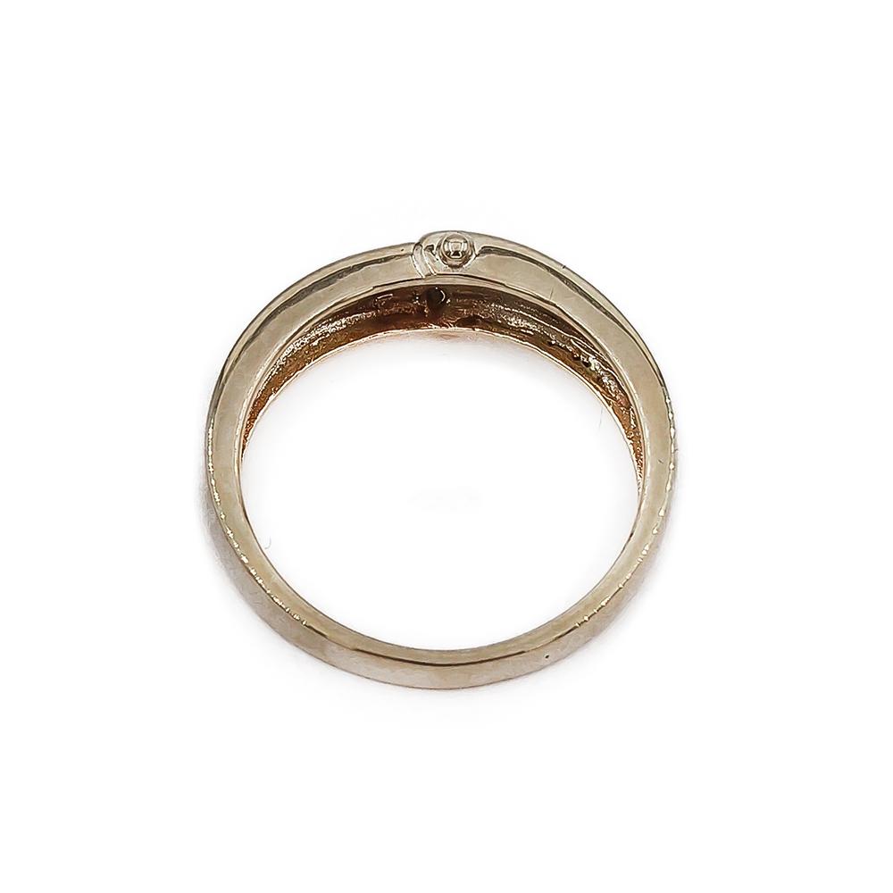 Kultainen timanttisormus 4kpl yht. 0.04ct 16.5 1990 Kello-Suominen Ky #2