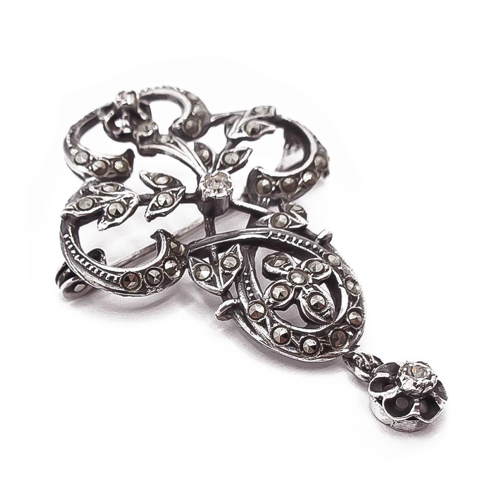 Hopeinen rintaneula markasiitit #1