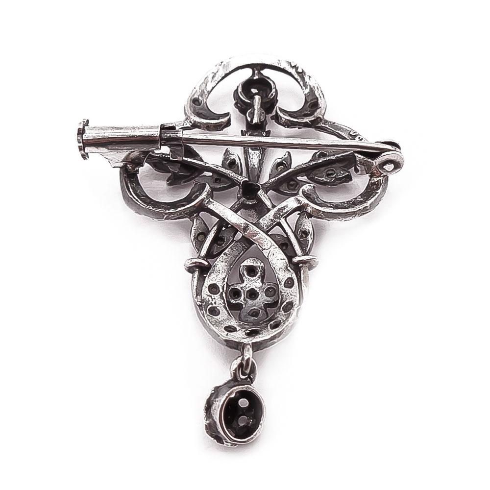 Hopeinen rintaneula markasiitit #2