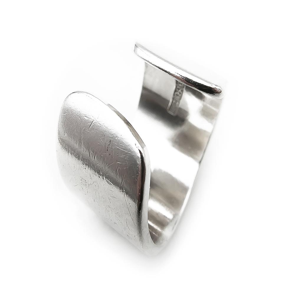 Platinoro hopeinen sormus koko 17 lev.11mm #1