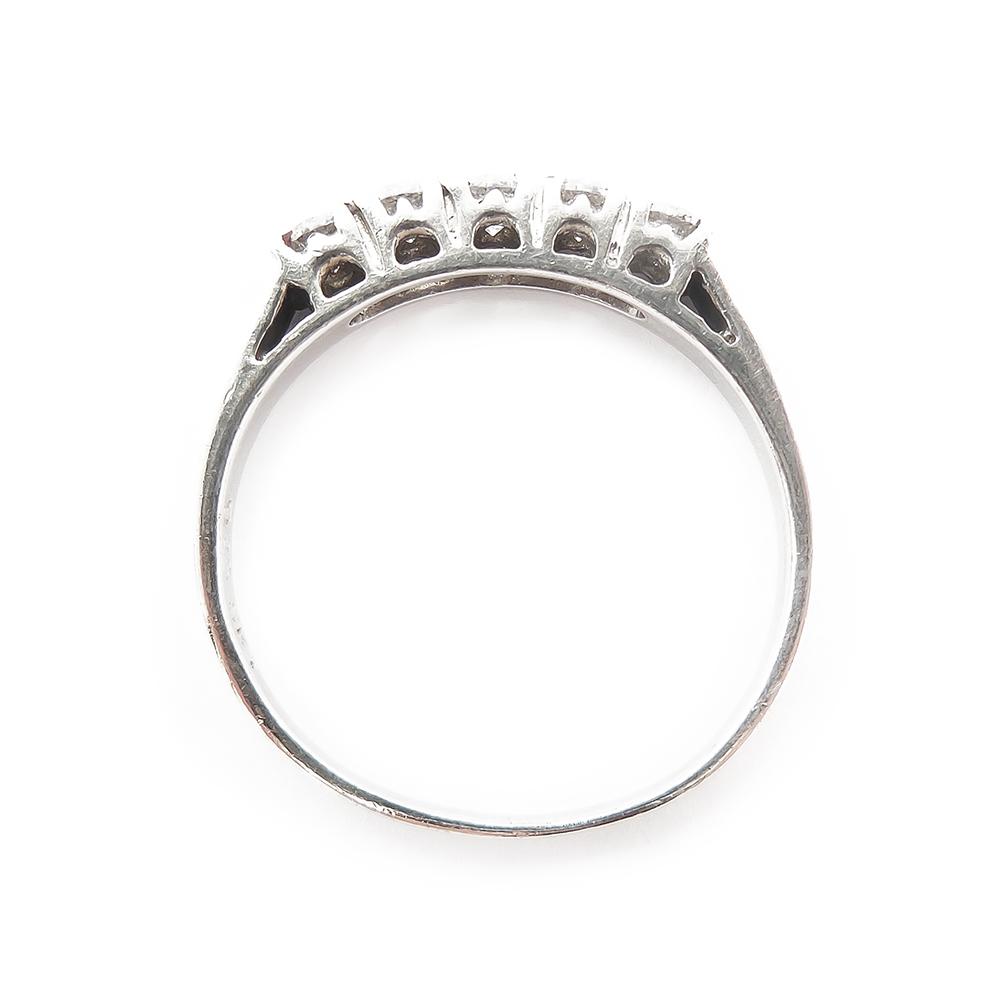 Hopeinen sormus,19mm, kirkkaat kivet #2