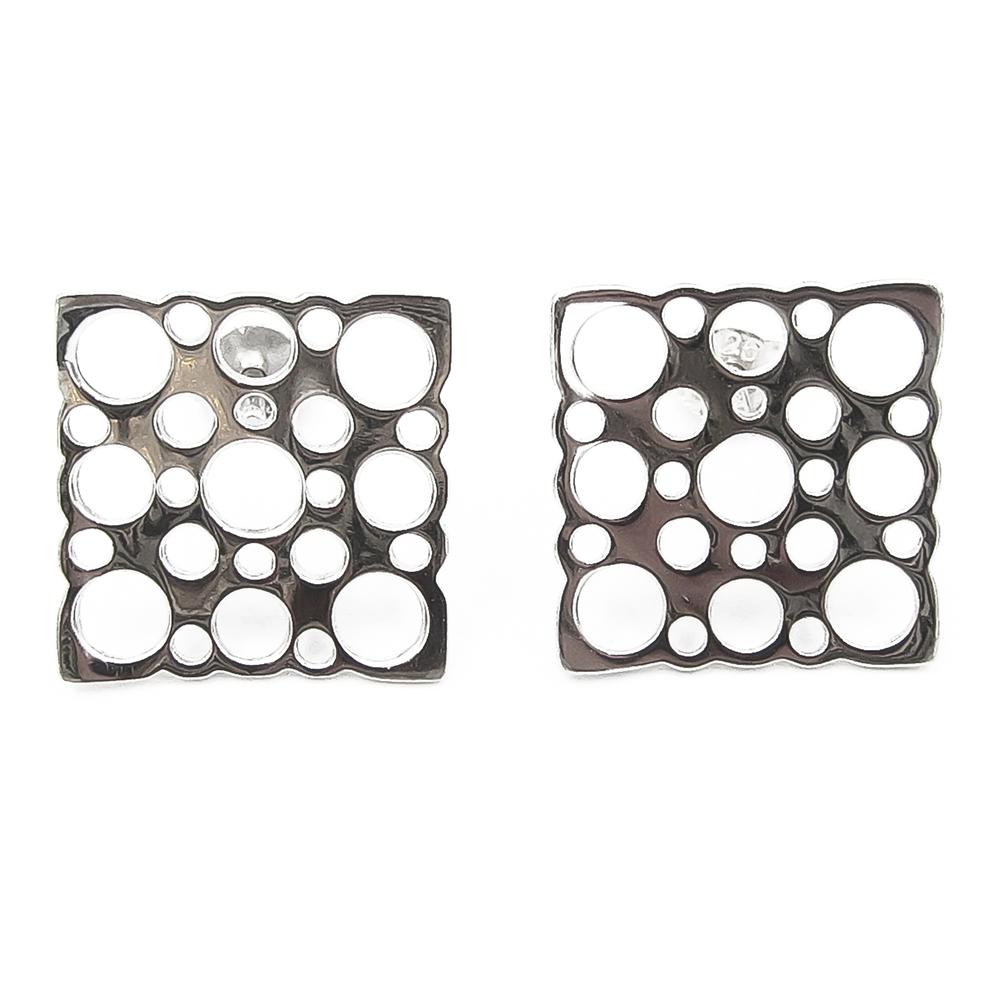 Liisa Vitali Pitsi-korvakorut tapilla hopea 15mm #0