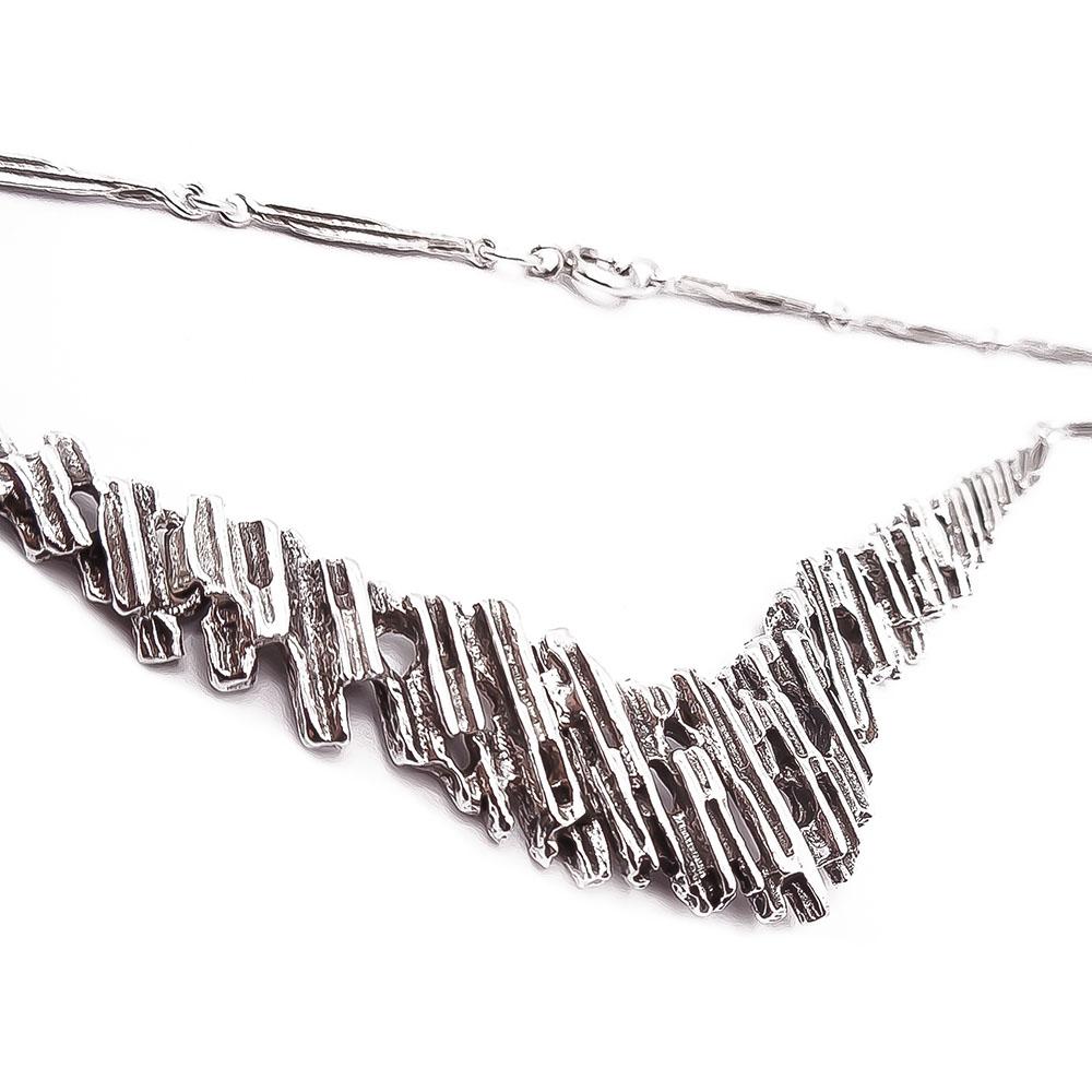 Hopeinen kaulakääty 40cm #2