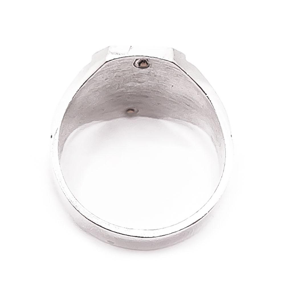 Hopeinen suomi leijona sormus 17mm #2