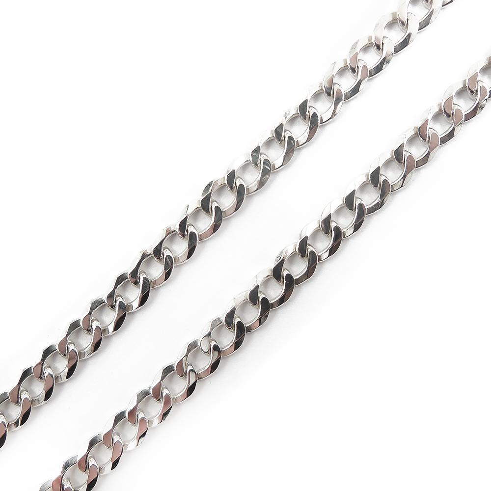 Hopeinen panssariketju 50cm #1