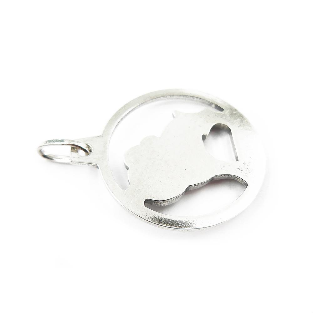 Hopeinen riipus oinas #2