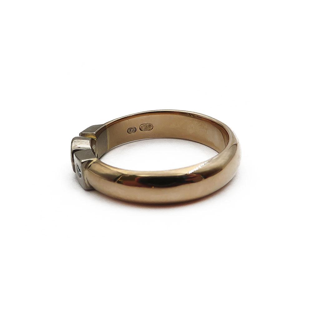 18k kultainen sormus keltaisilla timanteilla 17,25mm 0,20ct #3