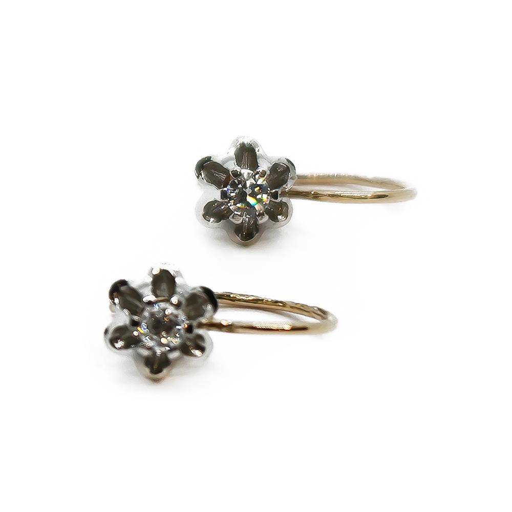 Timanttikorvakorut koukuilla #0