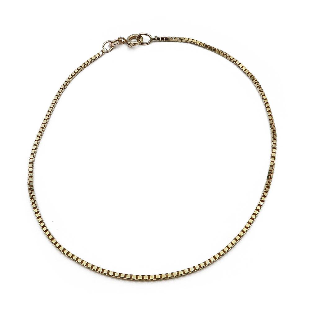 Kultainen nilkkaketju 25cm #0