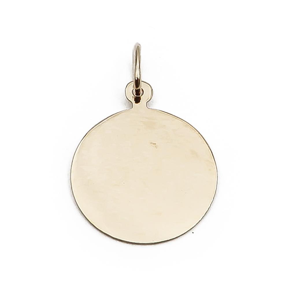 Kultainen pyöreä sileä laatta #0