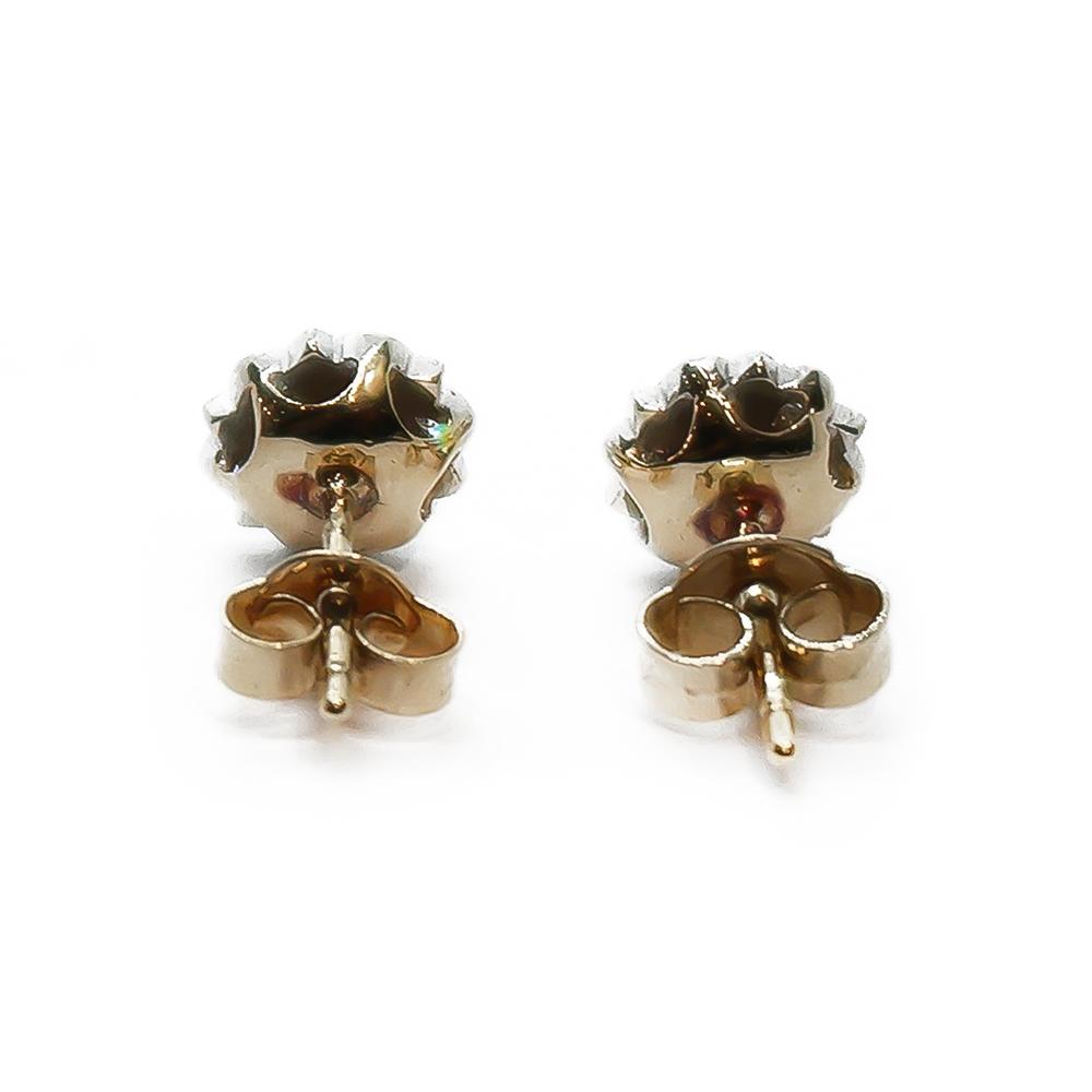 Korvanapit kukat tim 1 x0,03ct 6x0,01ct #1