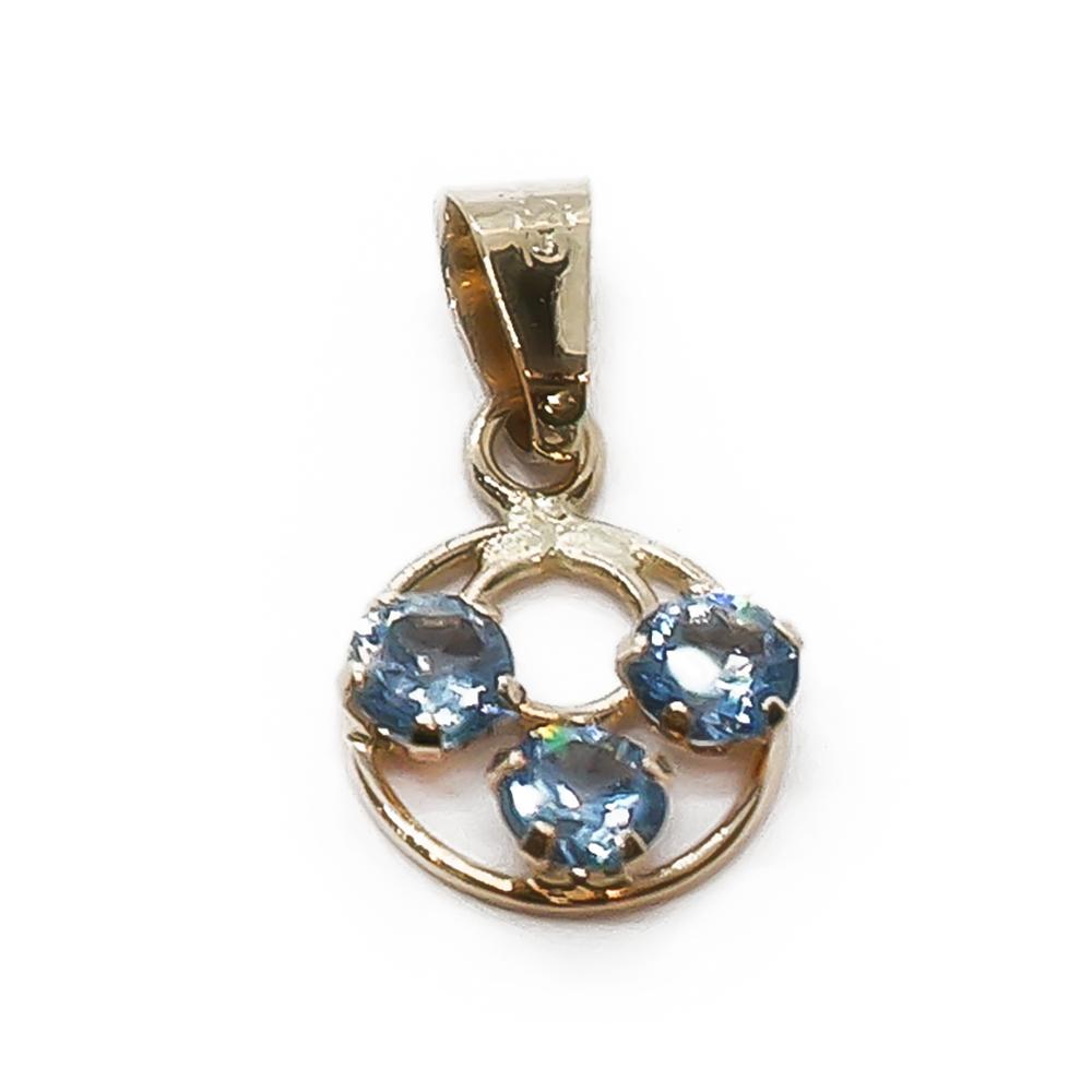 Pieni riipus siniset kivet #0