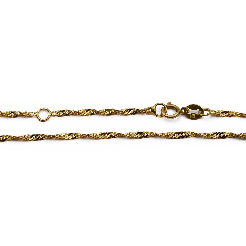 Kultainen singapore nilkkaketju 24/26.5cm #1