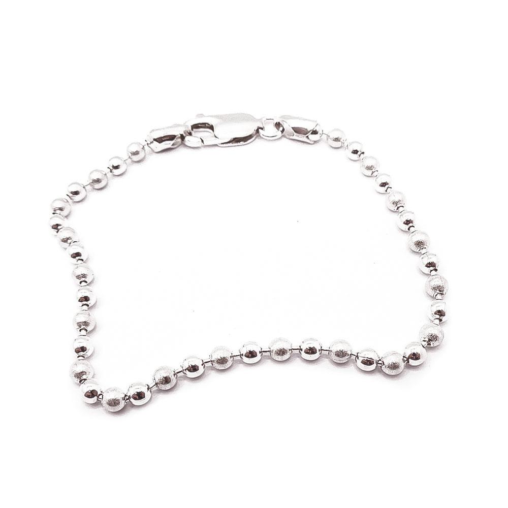 Hopeinen pallo ranneketju 17,5mm #0