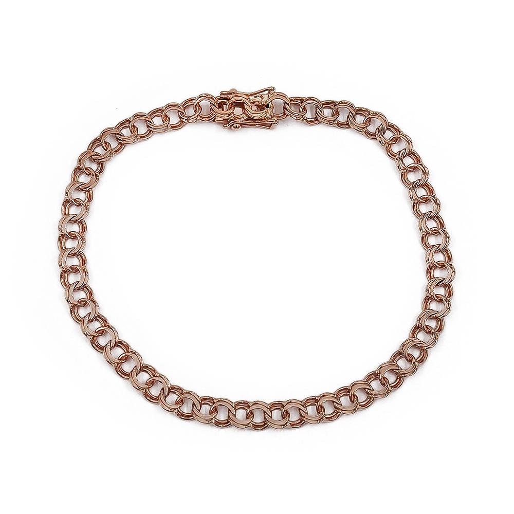 Kultainen Bismarck-ranneketju 5mm 19cm 1983 JKM #0