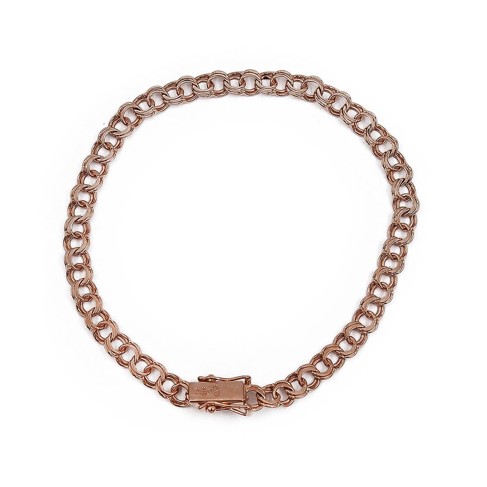 Kultainen Bismarck-ranneketju 5mm 19cm 1983 JKM #1