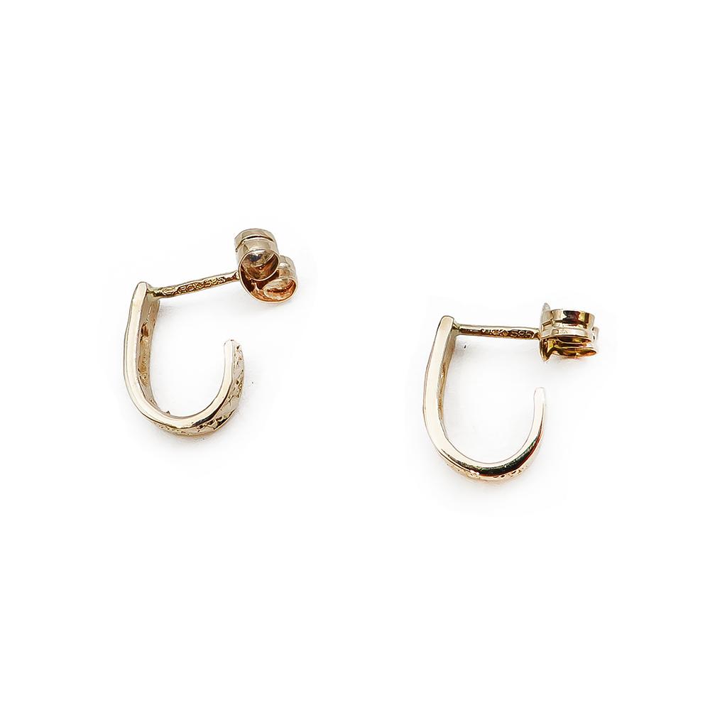 kultaiset timanttikorvakorut 0,02ct #2