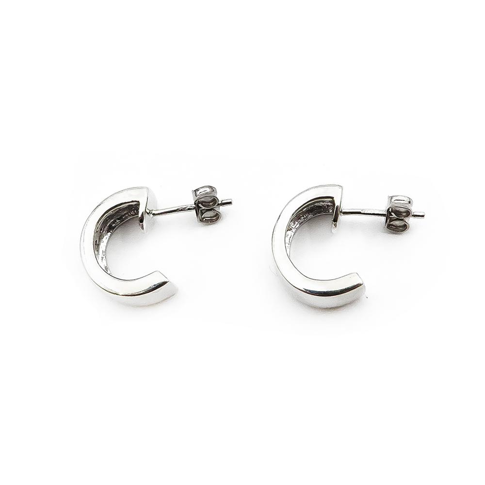 Valkokultaiset timanttikorvakorut 10x0,005ct SKT #2