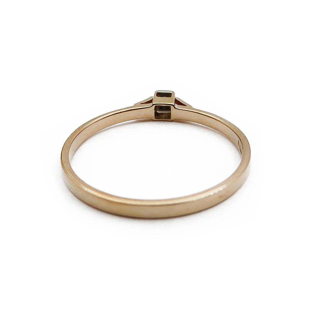 18K Kultainen timanttisormus 16,5mm 0,01ct #3