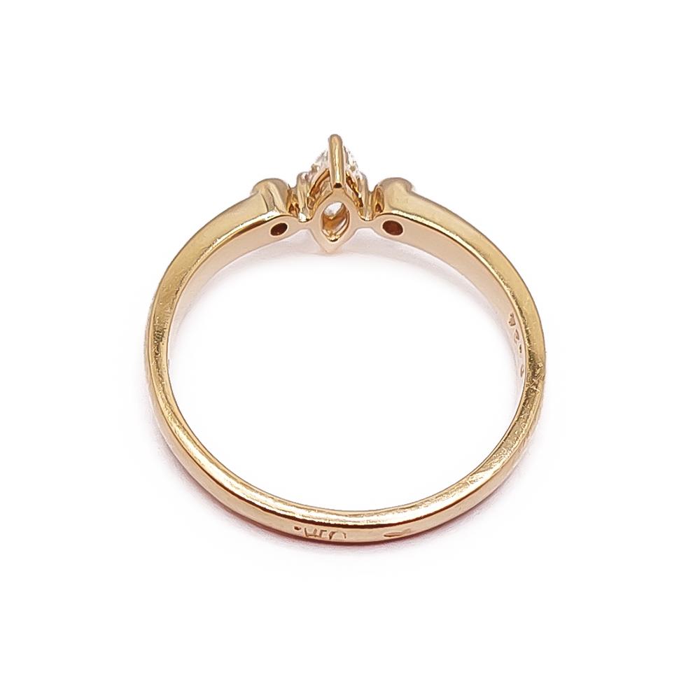 18k timanttisormus 0,24ct 18mm #2