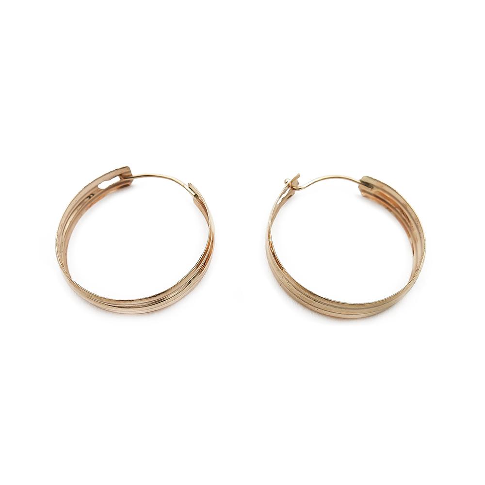 Kultaiset rengaskorvakorut 3.7mm halk.18mm #1