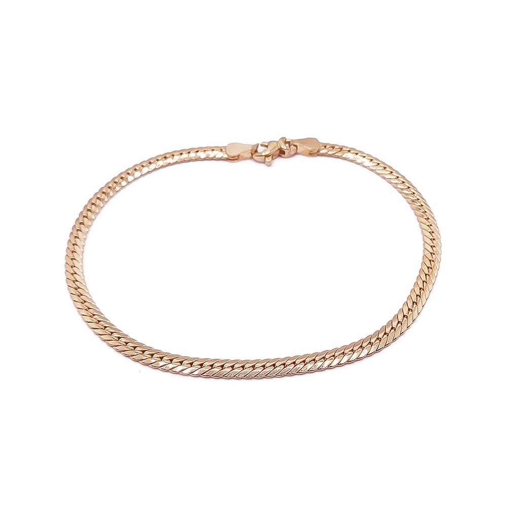 Kultainen litistetty panssariranne 18cm #0