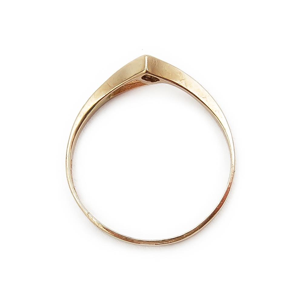 V-mallinen sormus 0,01ct timantilla 16,5mm #2