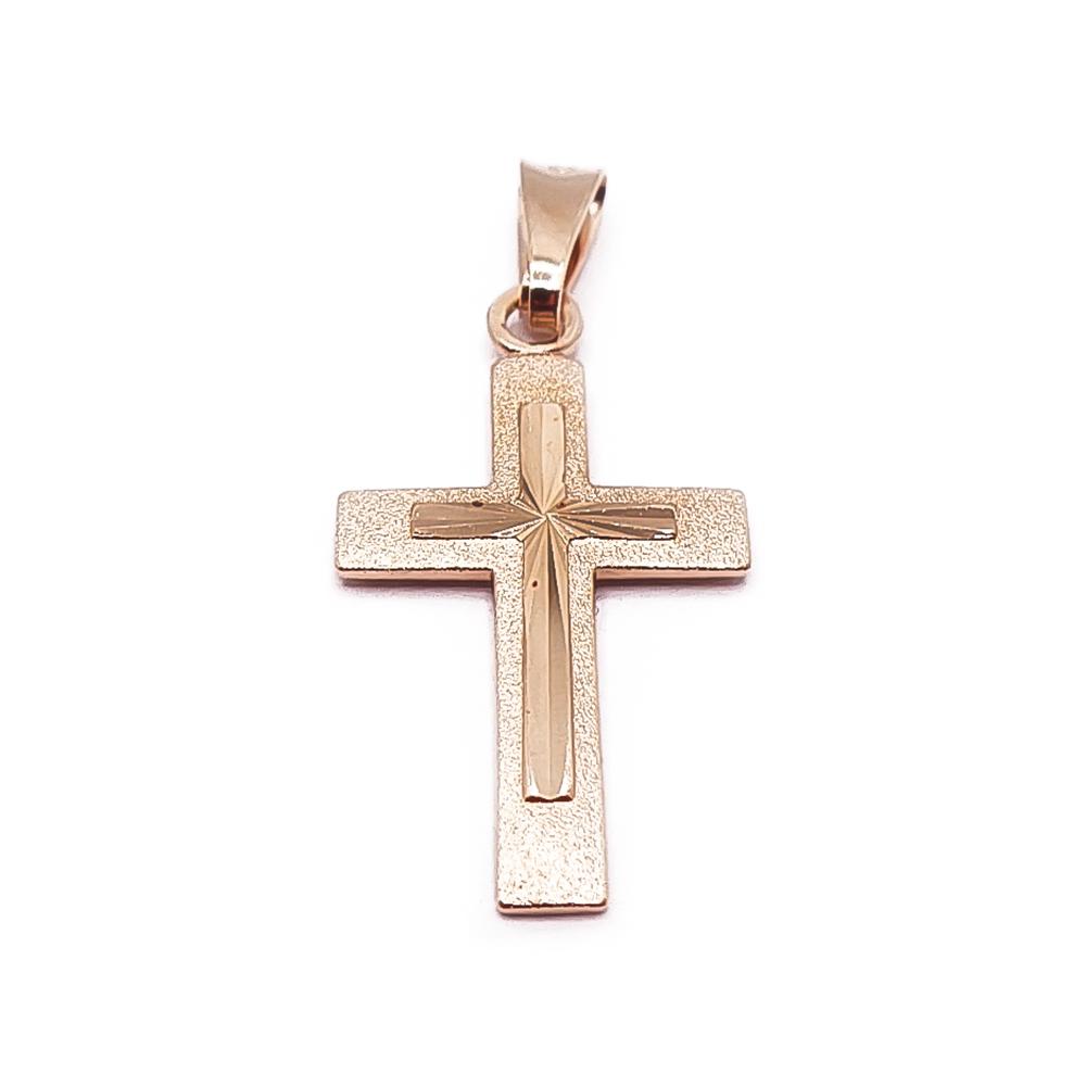 Kultainen timanttileikattu risti #0