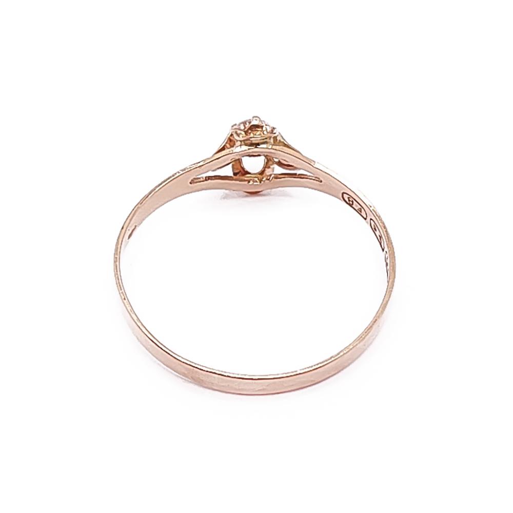 Kultainen sormus zirkon 17mm v.-83 #2