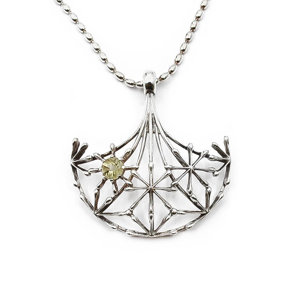 Kalevala koru Naisen ääni kaulakoru vihreä kvartsi #1