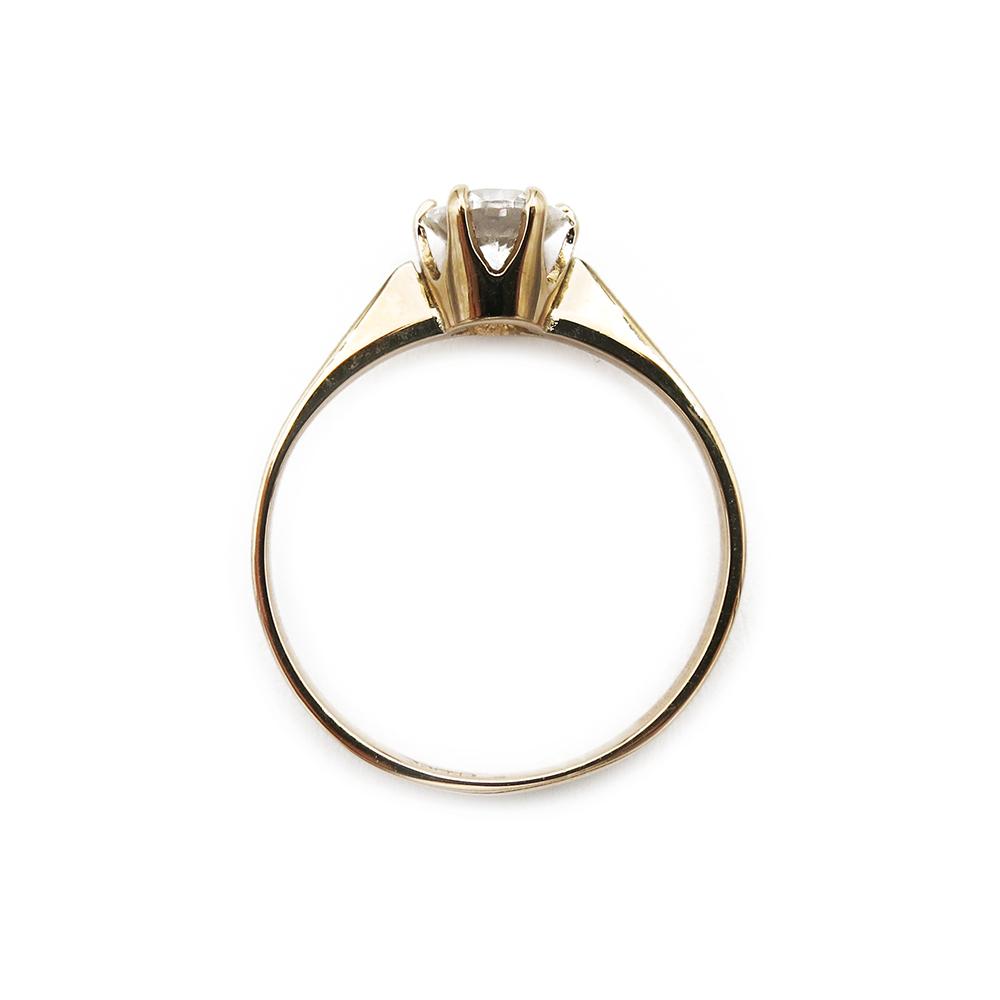 Kultainen sormus kirkas kivi 15,0mm #2